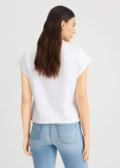 Liu Jo Camiseta con logotipo y strass-Mujer Moda Baño|Camisetas Y Tops