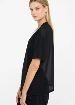 Liu Jo Camiseta con perlas y strass-Mujer Camisetas Y Tops