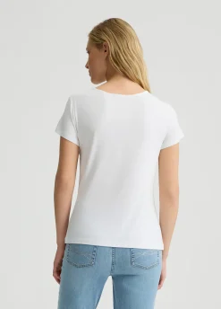 Liu Jo Camiseta con recorte-Mujer Moda Baño