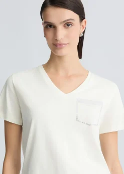 Liu Jo Camiseta con strass-Mujer Ropa Deportiva|Camisetas Y Tops