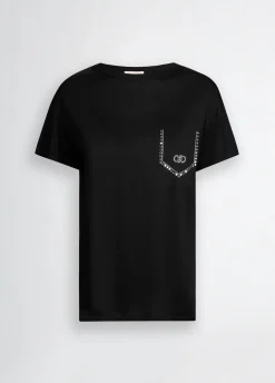 Liu Jo Camiseta con strass-Mujer Camisetas Y Tops