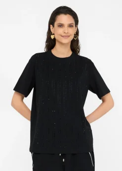 Liu Jo Camiseta con strass-Mujer Camisetas Y Tops