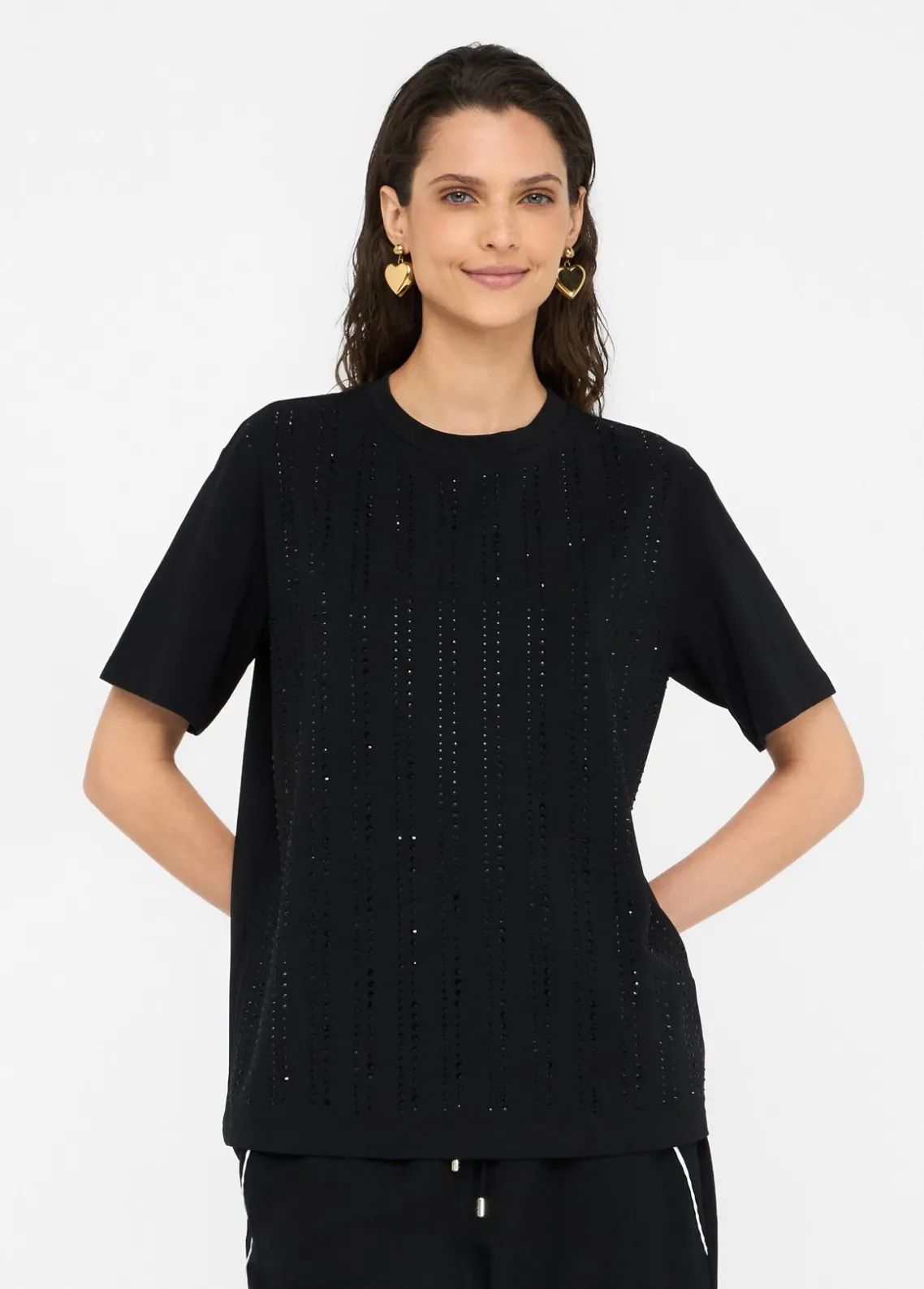 Liu Jo Camiseta con strass-Mujer Camisetas Y Tops