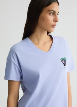 Liu Jo Camiseta con uva-Mujer Camisetas Y Tops