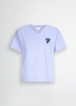 Liu Jo Camiseta con uva-Mujer Camisetas Y Tops