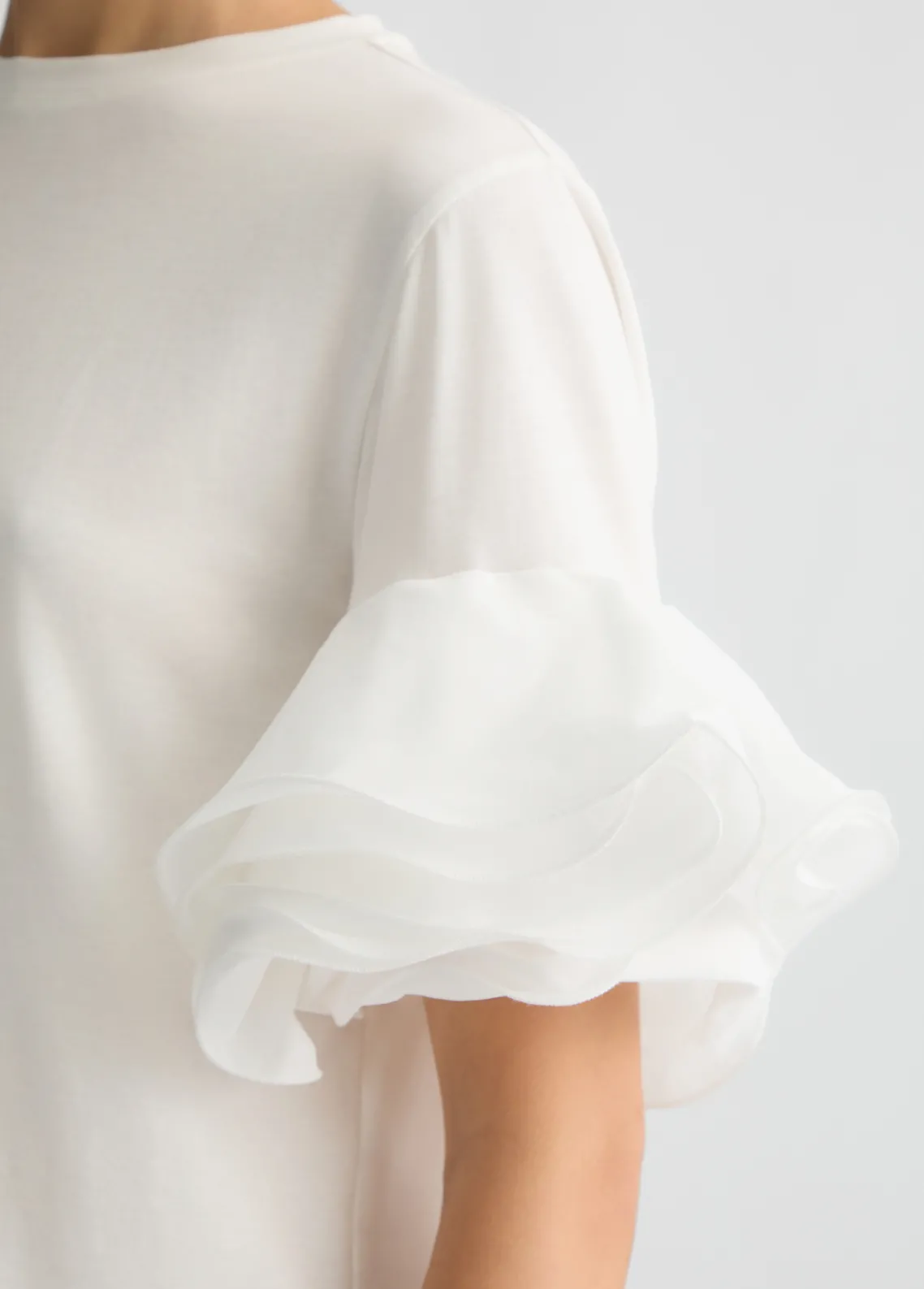 Liu Jo Camiseta con volante-Mujer Camisetas Y Tops
