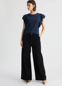 Liu Jo Camiseta con volantes-Mujer Ropa Deportiva|Camisetas Y Tops