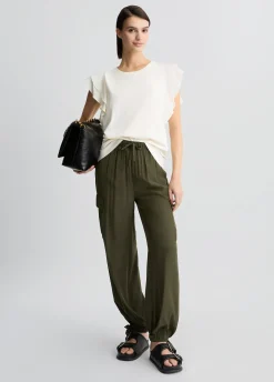 Liu Jo Camiseta con volantes-Mujer Camisetas Y Tops