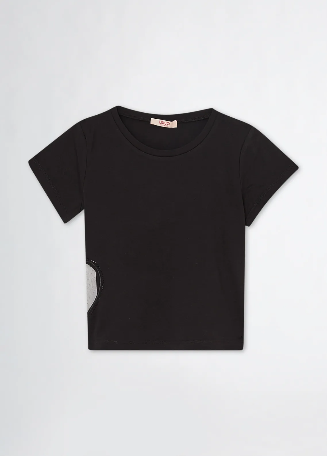 Liu Jo Camiseta de algodón con corazón- Camisetas