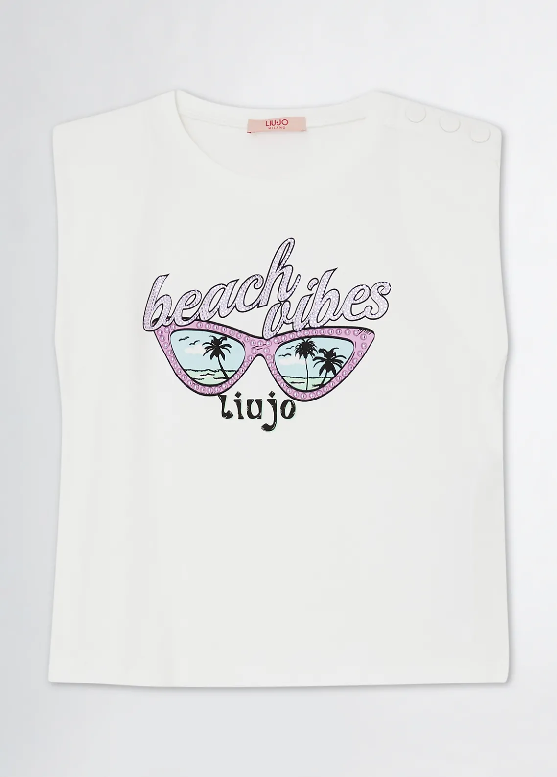 Liu Jo Camiseta de algodón con estampado- Camisetas