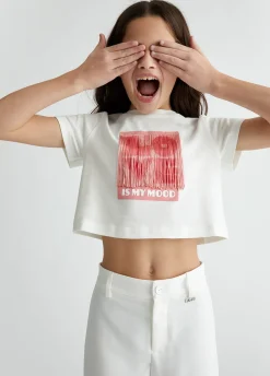 Liu Jo Camiseta de algodón con estampado- Camisetas