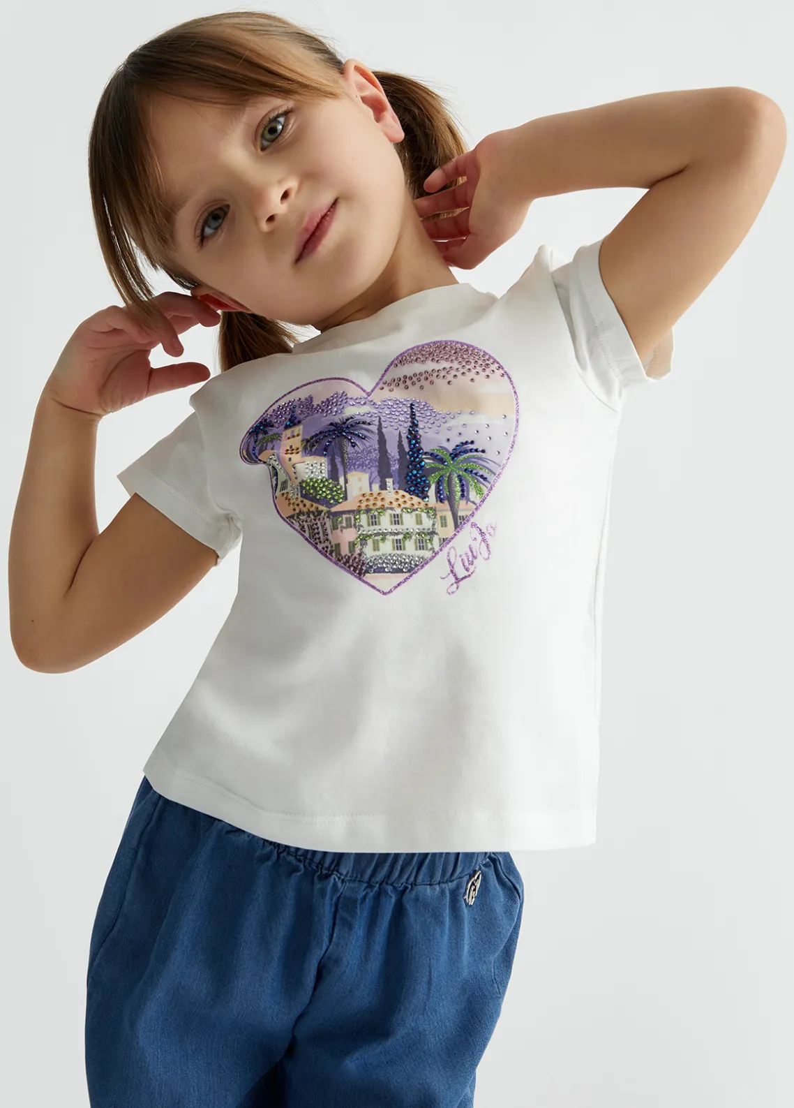 Liu Jo Camiseta de algodón con estampado- Camisetas