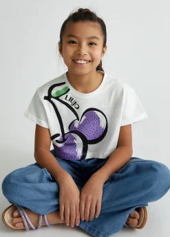 Liu Jo Camiseta de algodón con estampado- Camisetas