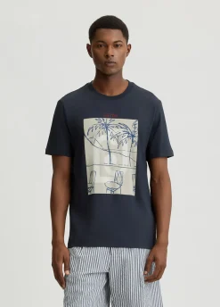 Liu Jo Camiseta de algodón con estampado-Hombre Polos Y Camisetas
