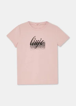 Liu Jo Camiseta de algodón con logotipo- Camisetas