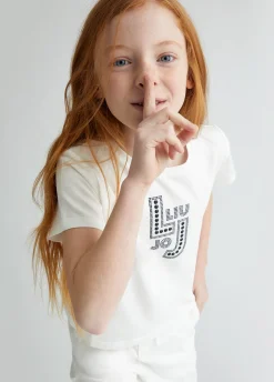 Liu Jo Camiseta de algodón con logotipo- Camisetas