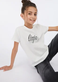 Liu Jo Camiseta de algodón con logotipo- Camisetas