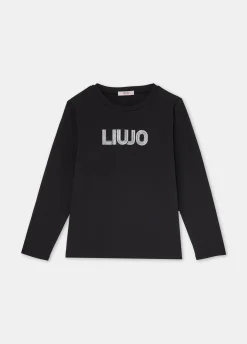Liu Jo Camiseta de algodón con logotipo- Camisetas