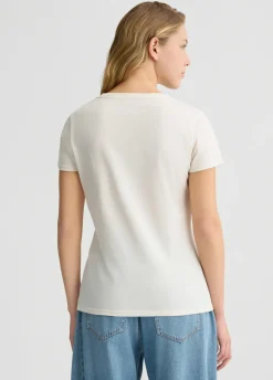 Liu Jo Camiseta de algodón con logotipo-Mujer Camisetas Y Tops