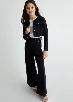 Liu Jo Camiseta de algodón con strass- Camisetas