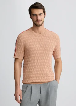 Liu Jo Camiseta de jacquard color melocotón-Hombre Jerséis Y Sudaderas