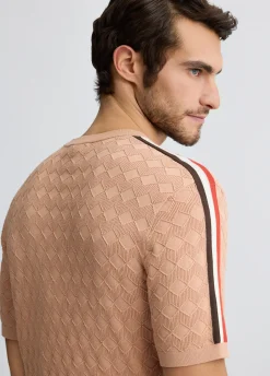 Liu Jo Camiseta de jacquard color melocotón-Hombre Jerséis Y Sudaderas
