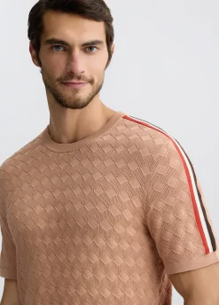 Liu Jo Camiseta de jacquard color melocotón-Hombre Jerséis Y Sudaderas