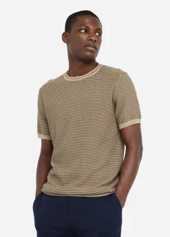 Liu Jo Camiseta de jacquard de algodón y seda-Hombre Jerséis Y Sudaderas