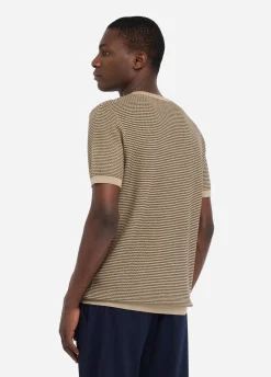 Liu Jo Camiseta de jacquard de algodón y seda-Hombre Jerséis Y Sudaderas