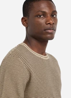 Liu Jo Camiseta de jacquard de algodón y seda-Hombre Jerséis Y Sudaderas