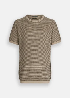 Liu Jo Camiseta de jacquard de algodón y seda-Hombre Jerséis Y Sudaderas