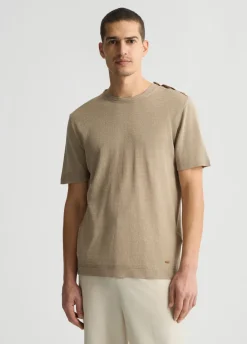 Liu Jo Camiseta de lino y algodón-Hombre Jerséis Y Sudaderas