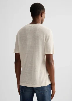Liu Jo Camiseta de lino y algodón-Hombre Jerséis Y Sudaderas|Polos Y Camisetas