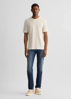 Liu Jo Camiseta de lino y algodón-Hombre Jerséis Y Sudaderas|Polos Y Camisetas