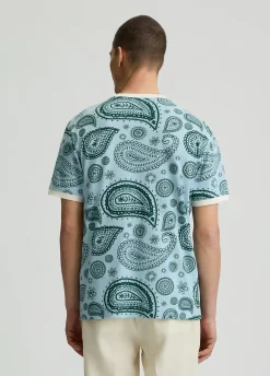 Liu Jo Camiseta de piqué de algodón estampado-Hombre Polos Y Camisetas
