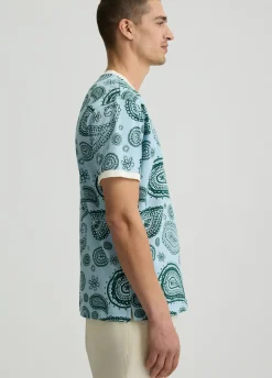 Liu Jo Camiseta de piqué de algodón estampado-Hombre Polos Y Camisetas