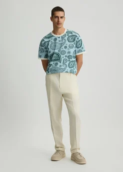 Liu Jo Camiseta de piqué de algodón estampado-Hombre Polos Y Camisetas