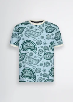 Liu Jo Camiseta de piqué de algodón estampado-Hombre Polos Y Camisetas