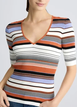 Liu Jo Camiseta de punto a rayas-Mujer Cárdigans Y Jerséis