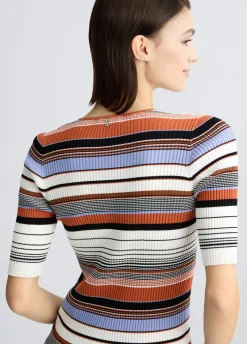Liu Jo Camiseta de punto a rayas-Mujer Cárdigans Y Jerséis