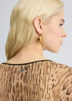 Liu Jo Camiseta de punto con estampado animal-Mujer Cárdigans Y Jerséis