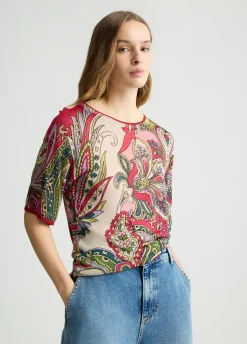 Liu Jo Camiseta de punto estampada-Mujer Cárdigans Y Jerséis