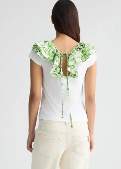 Liu Jo Camiseta estampada con volantes-Mujer Camisetas Y Tops