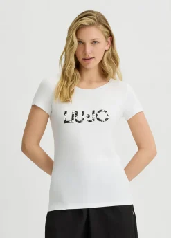 Liu Jo Camiseta Better con logotipo-Mujer Moda Baño|Camisetas Y Tops