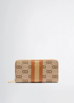 Liu Jo Cartera de jacquard con cremallera alrededor-Mujer Carteras Y Monederos