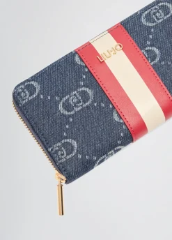 Liu Jo Cartera de jacquard con cremallera alrededor-Mujer Carteras Y Monederos