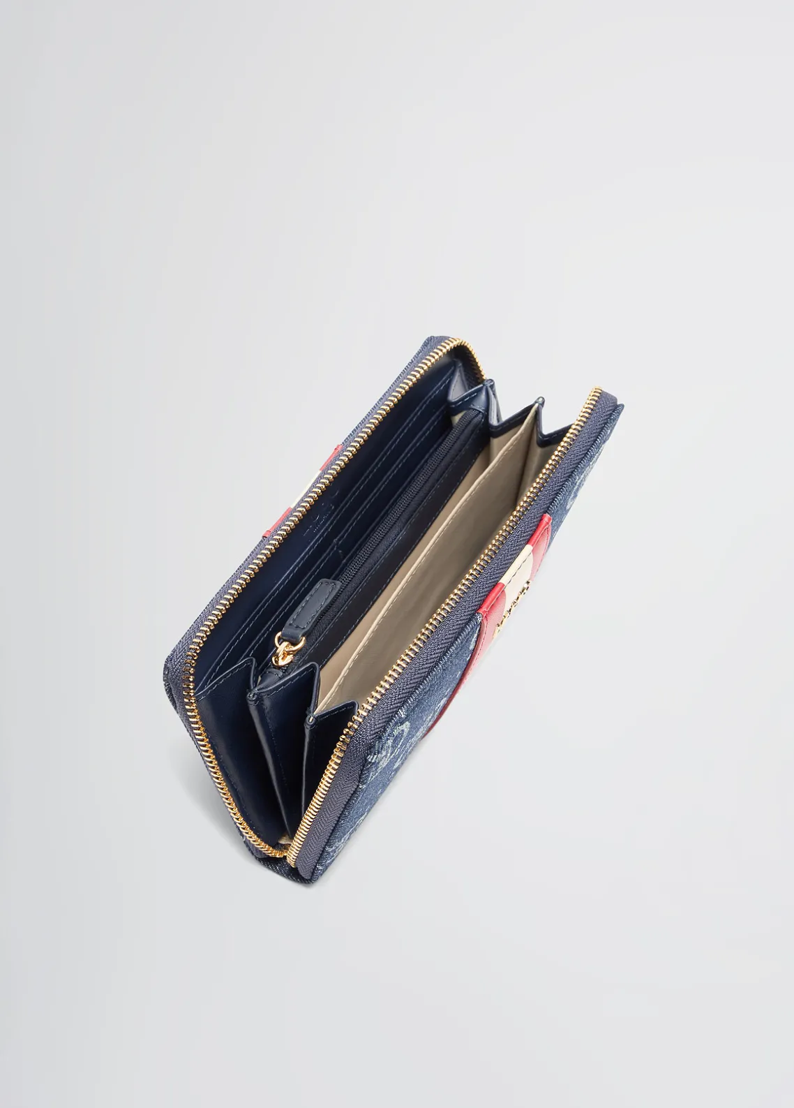 Liu Jo Cartera de jacquard con cremallera alrededor-Mujer Carteras Y Monederos