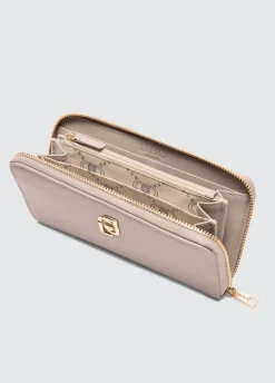 Liu Jo Cartera grande de nailon con cremallera alrededor-Mujer Carteras Y Monederos