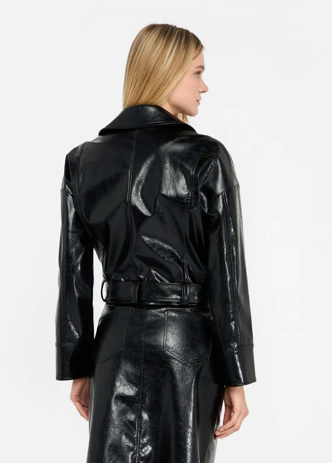 Liu Jo Cazadora motera brillante-Mujer Chaquetas