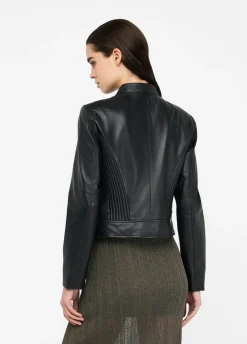 Liu Jo Cazadora motera de piel-Mujer Chaquetas
